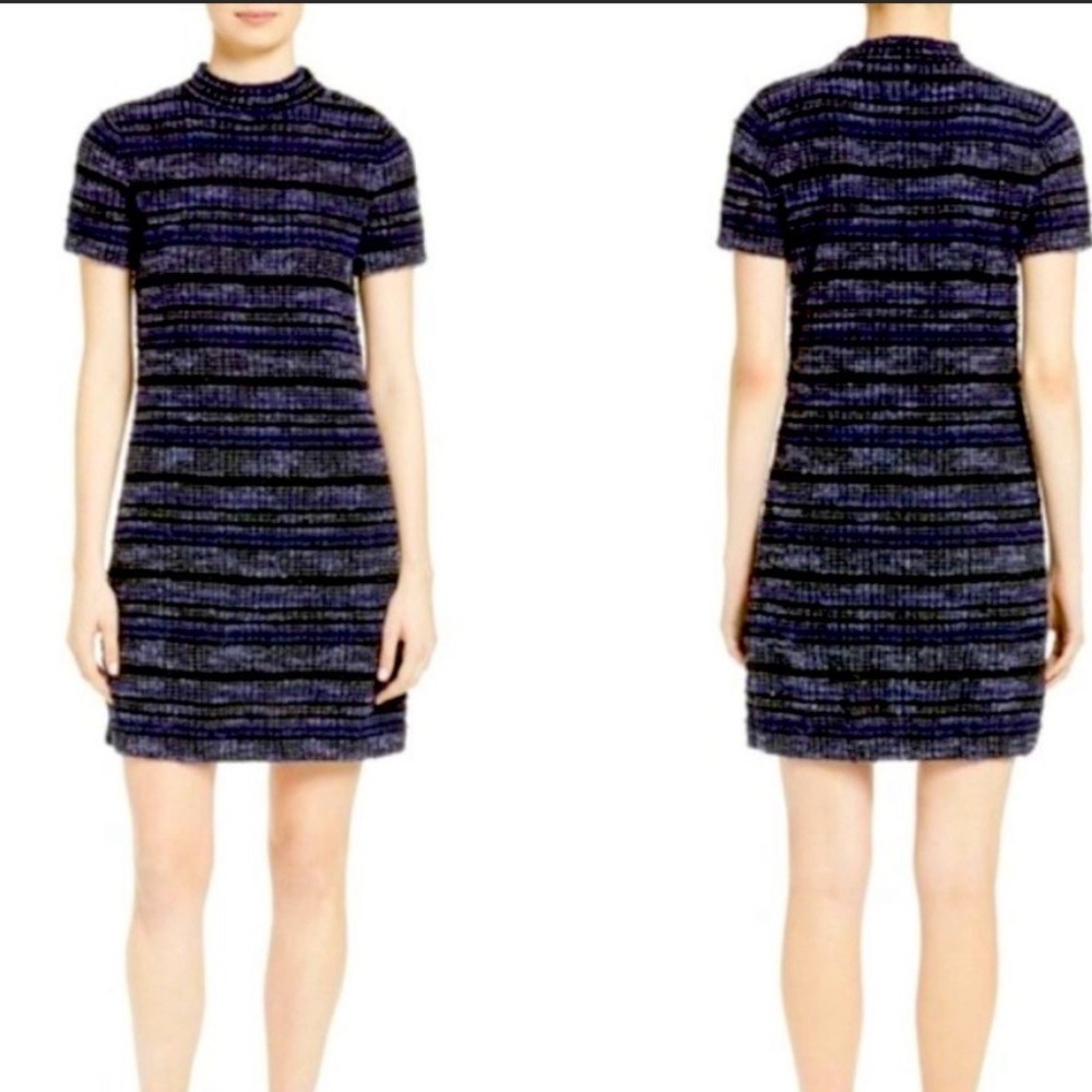 Kate Spade Black and Blue Striped Dress